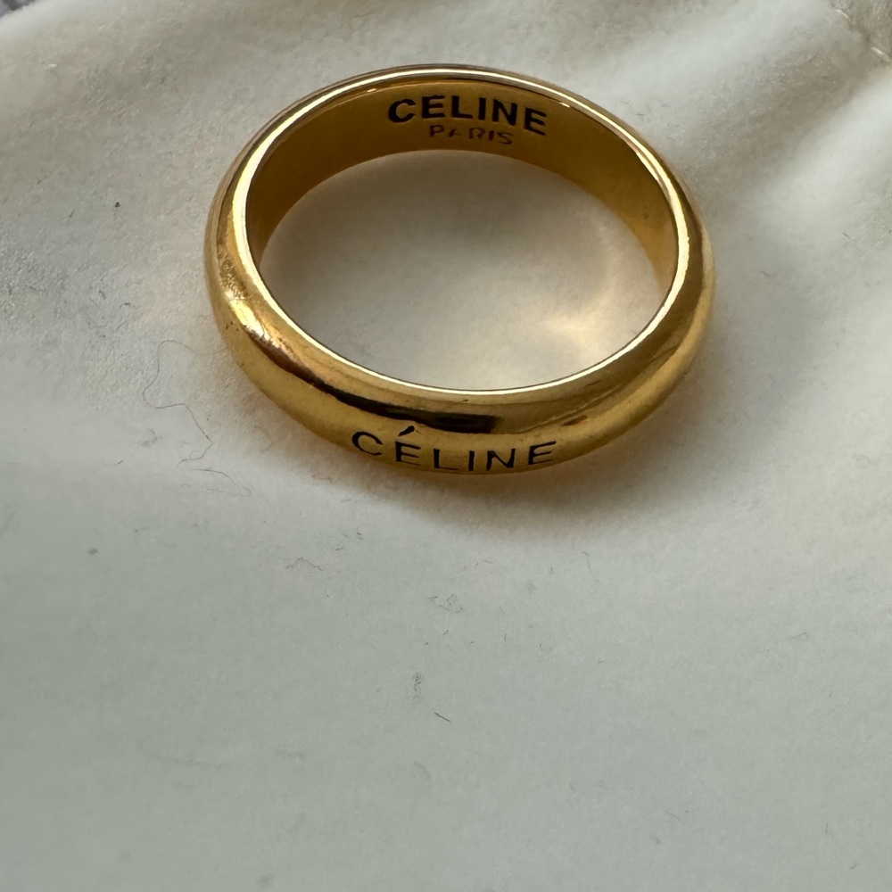 Yellow gold Celine ring - size 58 - NWOT